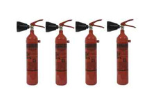 4 Pièce 2kg CO2 Extincteur