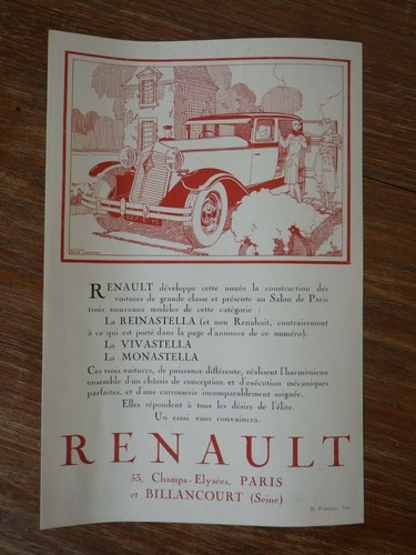 Brochure automobile 1928 - brochure,