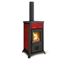 Poêle à Bois NORDICA Gemma Céramique Élégance - Bordeaux