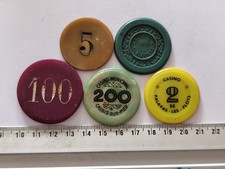 LOT 5 JETONS DE CASINO Ref22352J