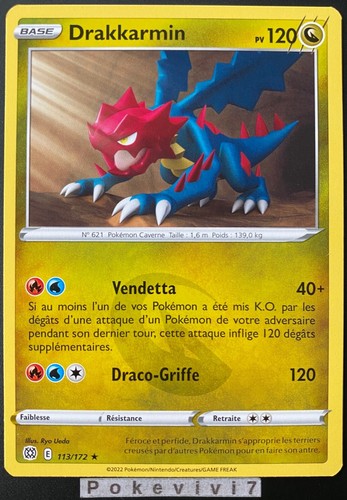 Carte pokemon drakkarmin - carte,