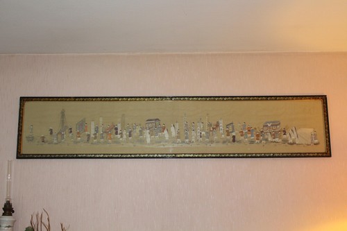Broderie asiatique sur soie