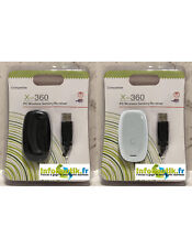Receiver Récepteur Sans Fil Adaptateur XBOX 360 Manette pour PC Windows (Noir, B
