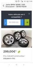 jantes bmw série 1 pneus hiver neuf
