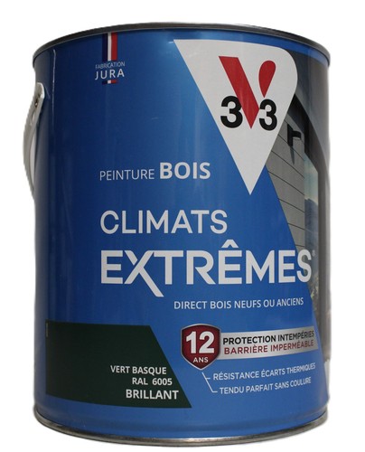 Peinture bois v33 vert - peinture,