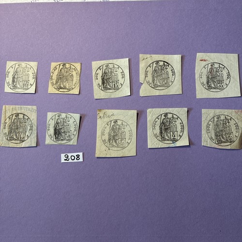 Timbres fiscaux anciens - timbres,