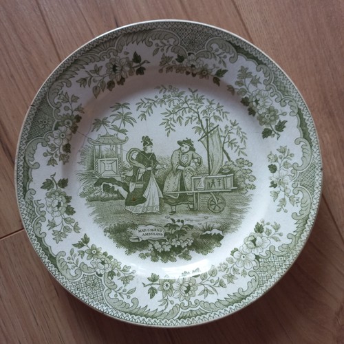 Assiette faience montereau - assiette,