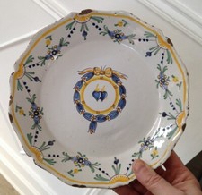 Superbe Assiette Faience