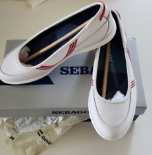 New Sebago Calypso Skimmer white casual boat woman shoes, size 7M