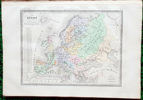 Europe 1100 superbe - 1100, carte