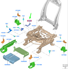 Support de base de siège avant FORD GALAXY MK3 LHD 2006418 NEUF ORIGINE