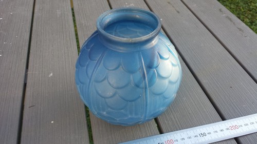 Ancien vase boule art - vase, deco
