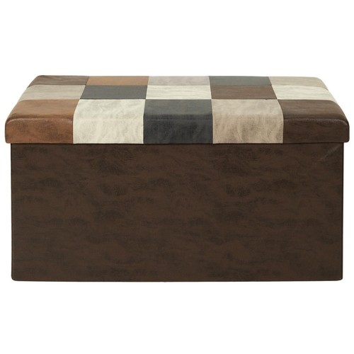 Banc coffre pliable patchwork - banc,