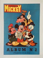 Planche JOURNAL DE MICKEY album N°2 / repro cartonnée 27 x 36 / TBE