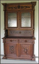  Buffet Aufsatzbuffet Kredenz Jagdschrank  Prunkschrank  Vitrinenschrank  