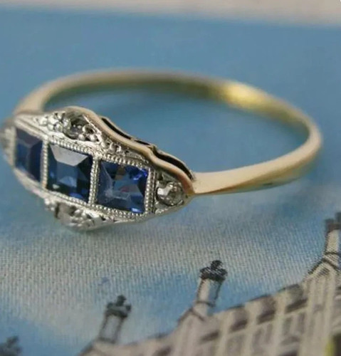Bague fiançailles vintage - de,