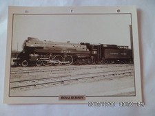 CARTE FICHE TRAIN ROYAL HUDSON