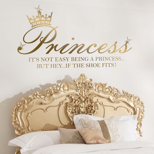 Princesse couronne vinyle - princesse,