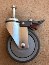 N°1 ) ROUE Polyuréthane  pivotante frein roulettes Roulettes  120 MM