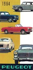 Catalogue / Brochure Peugeot 403 / 404 (avec Cabriolet) / D4 1964 France