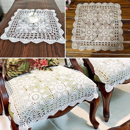 Blanc fait main crochet - blanc, la