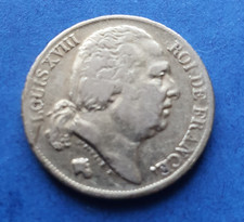 MONNAIE ANCIENNE EN OR 20  FR LOUIS XVIII " BUSTE NU "  1818 A