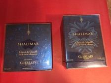 DEUX ANCIENS COFFRETS PARFUM SHALÏMAR GUERLAïN VIDE POUR COLLECTION