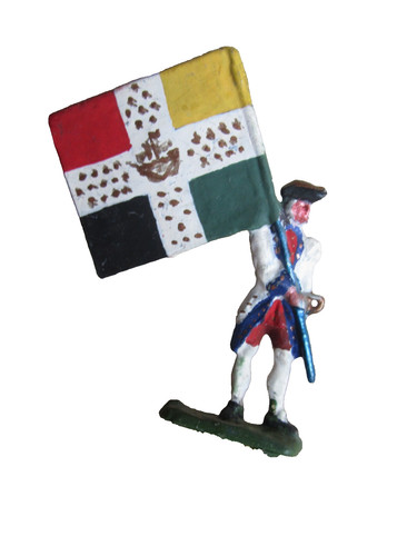 Plat etain soldat porte - etain,