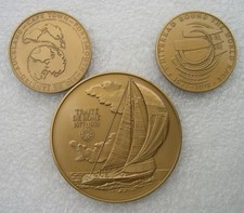 Lot medaille bateau - medaille, "traite