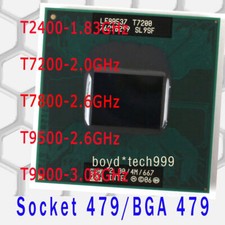 INTEL CORE 2 DUO T2400 T7200 T7800 T9500 T9900 BGA 479 CPU PROCESSOR
