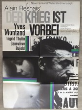 LA GUERRE EST FINIE 1966 ALAIN RESNAIS YVES MONTAND AFFICHE ORIGINALE