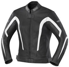 Veste à Partir De Moto En Cuir Lady Noir Blanc KELLY IXS Taille 42 Promo Dernier