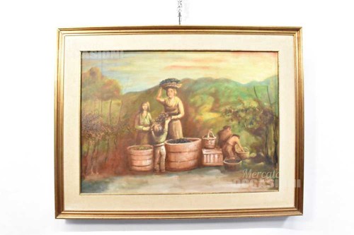 Tableau peint huile sur - tableau,