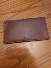 COACH  Porte Billets Cartes Cuir Marron Clair  TBE