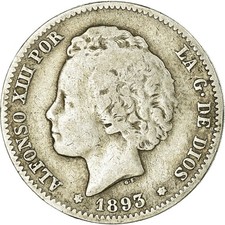 Monnaie, Espagne, Alfonso