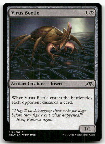 Virus beetle 128 - beetle, #128