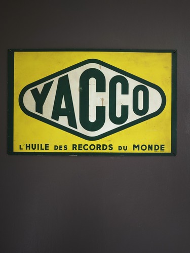 Plaque yacco huile - plaque,