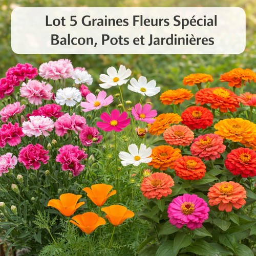 Lot graines fleurs - graines,