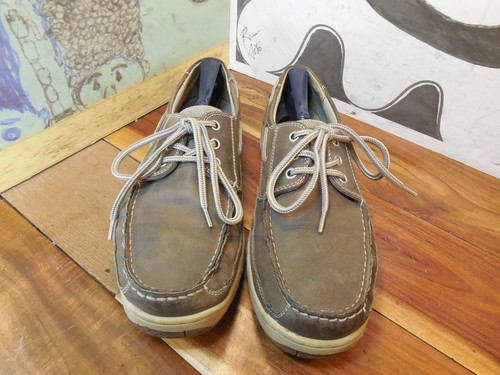 Bass hook taupe - taupe, leather