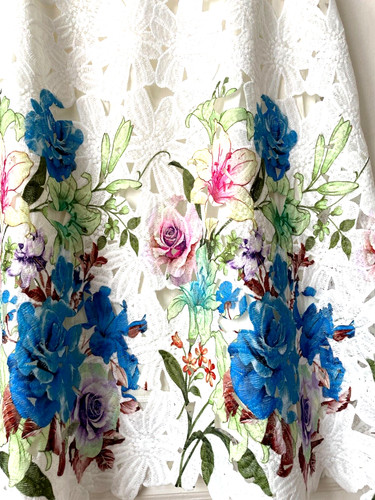 Robe tunique fleur - robe,