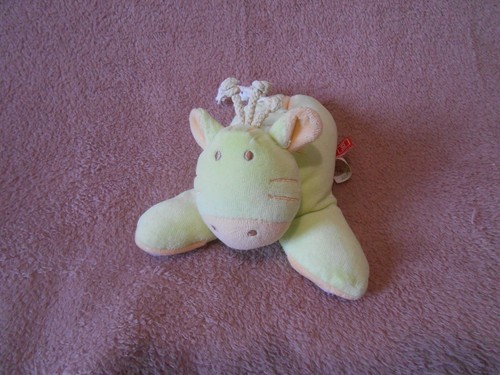 Doudou hochet zèbre âne