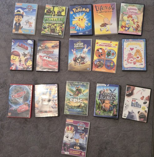 Lot dvd dessins animés - 16,