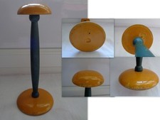 ANCIEN PORTE CHAPEAU BOIS PEINT MODISTE COIFFE