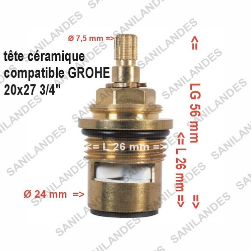 Tête céramique 20x27 - tête,