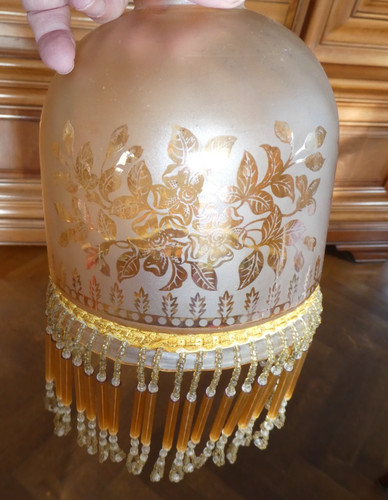 Ancien abat jour verre - ancien,