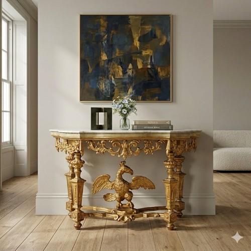 Console eclectique ancien bois - eclectique,