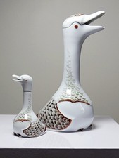 Duo carafe & mignonnette vintage 80's Haviland Castel d'après Sandoz pour Chabot