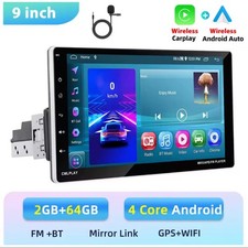 Autoradio 1DIN Android 15 9” CarPlay/Android Auto, 2+64GB, BT, GPS, WiFi