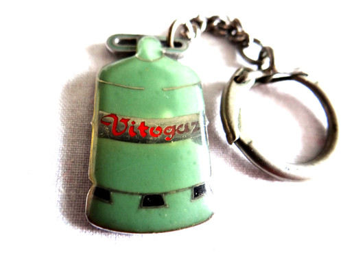 Porte clés émaillé gaz - porte,