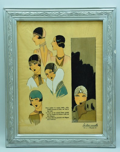 Cadre coiffure chapeau modèle